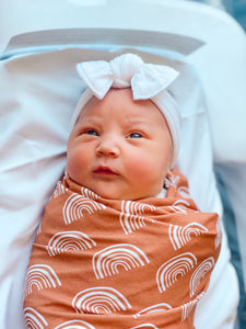 Rust Rainbow Swaddle